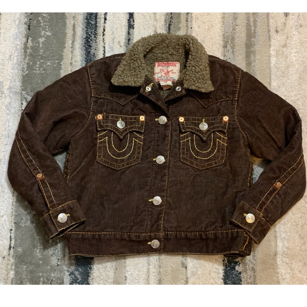 True Religion Girl’s Sherpa Lined Corduroy Jacket